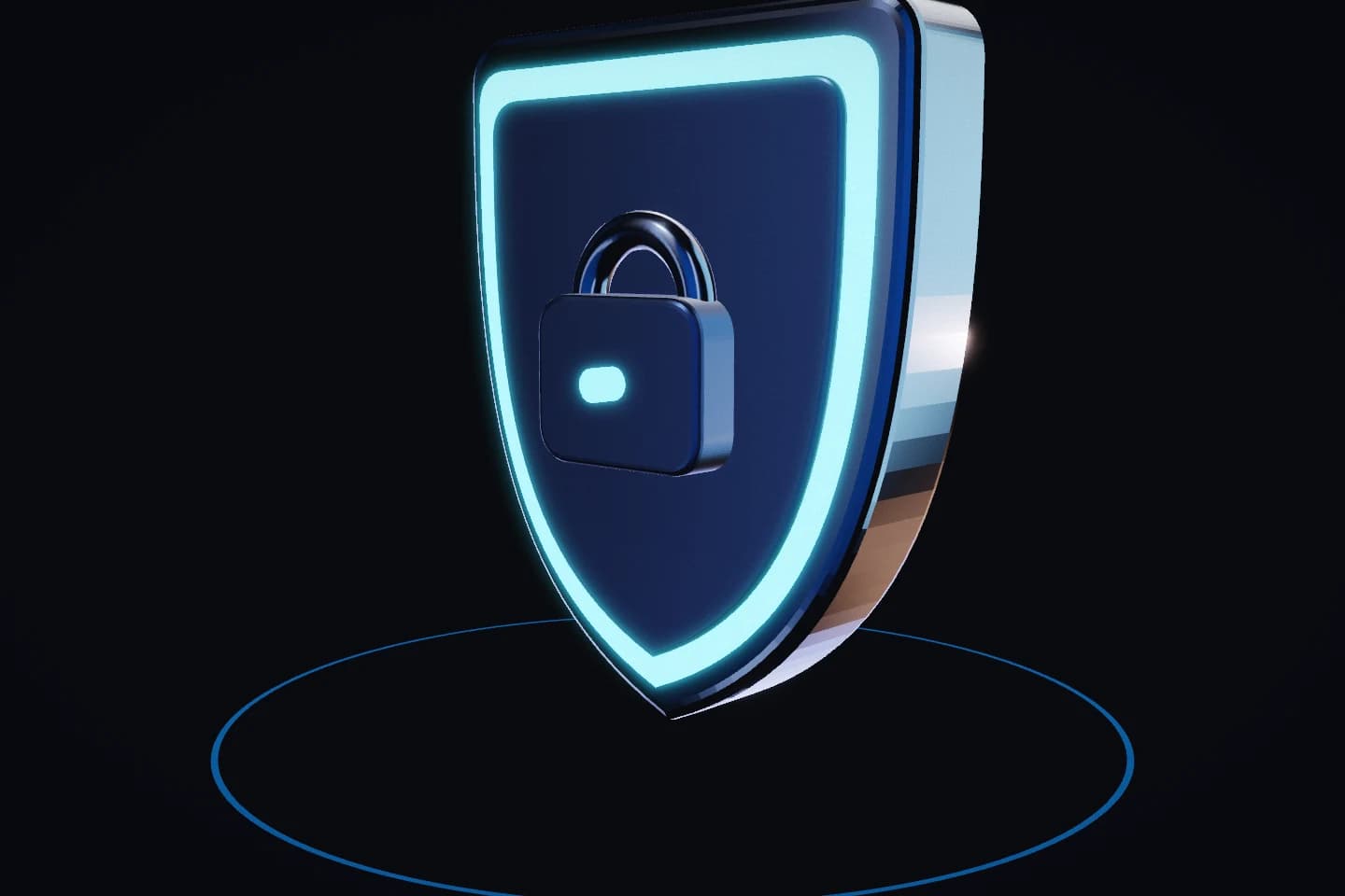 Cyber Security, drawn as a three-dimensional object: find it before someone else does.